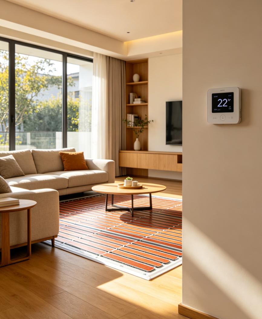 炉霍县家用智能分区式电采暖地暖系统